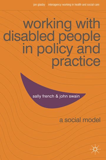 Working with Disabled People in Policy and Practice cover