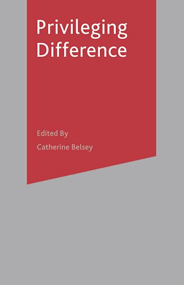Privileging Difference cover