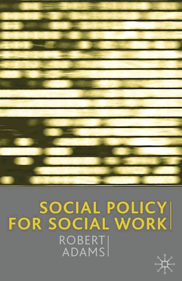 Social Policy for Social Work cover