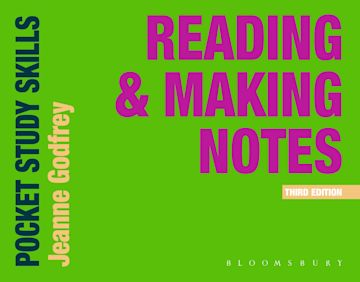 Reading and Making Notes cover