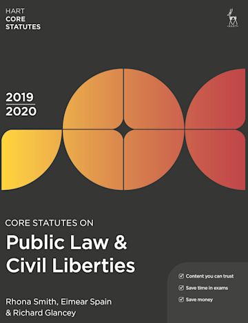 Core Statutes on Public Law & Civil Liberties 2019-20 cover