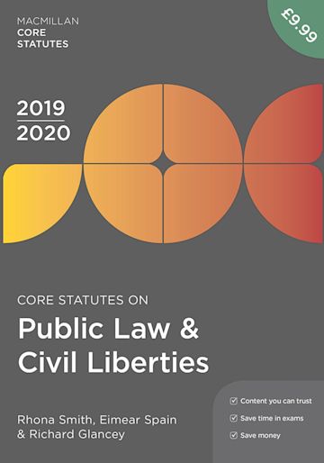 Core Statutes on Public Law & Civil Liberties 2019-20 cover