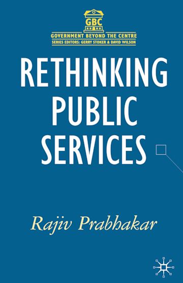 Rethinking Public Services cover