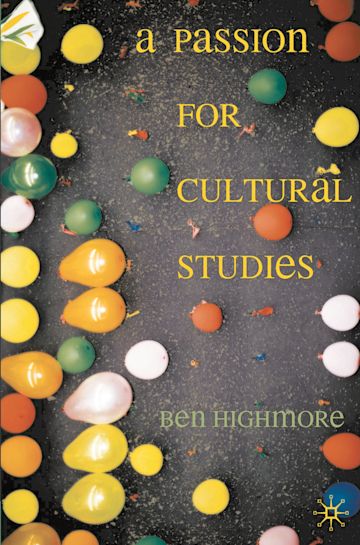 A Passion for Cultural Studies cover