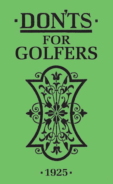 Don'ts for Golfers cover