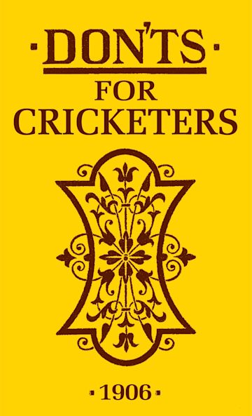 Don'ts for Cricketers cover