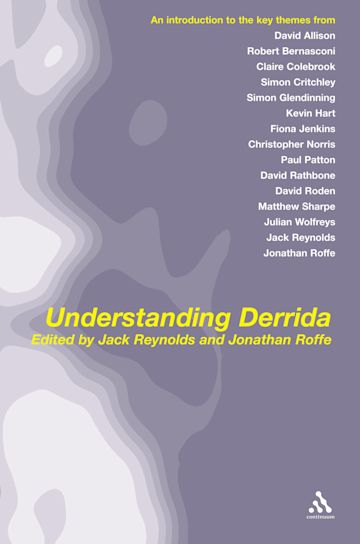 Understanding Derrida cover