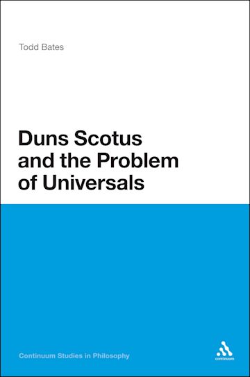 Duns Scotus and the Problem of Universals cover