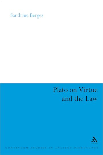 Plato on Virtue and the Law cover