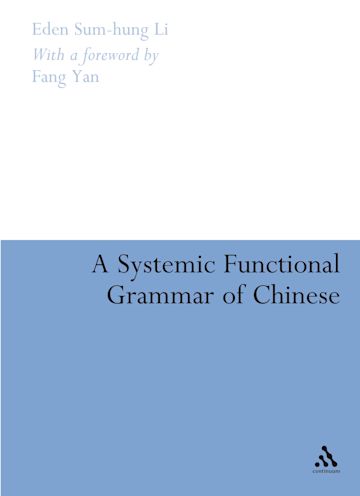 A Systemic Functional Grammar of Chinese cover