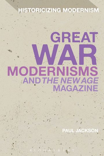 Great War Modernisms and 'The New Age' Magazine cover