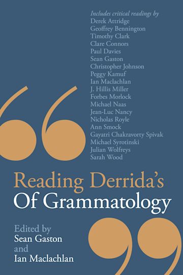 Reading Derrida's Of Grammatology cover
