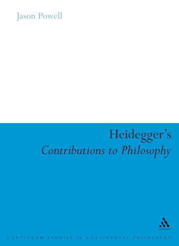 Heidegger's Contributions to Philosophy cover