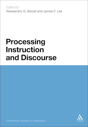 Processing Instruction and Discourse cover