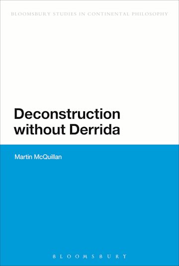 Deconstruction without Derrida cover