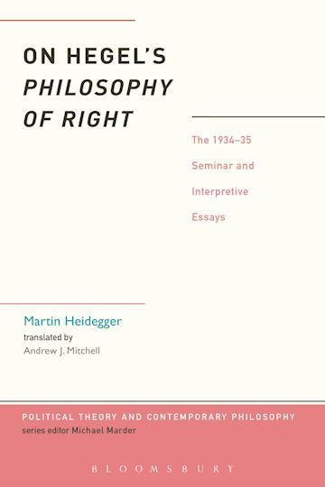 Hegel's Philosophy of Right cover