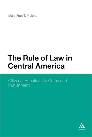 The Rule of Law in Central America cover