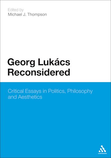 Georg Lukacs Reconsidered cover