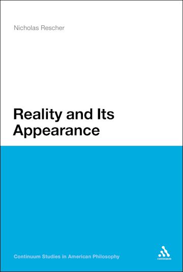 Reality and Its Appearance cover