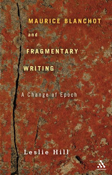 Maurice Blanchot and Fragmentary Writing cover