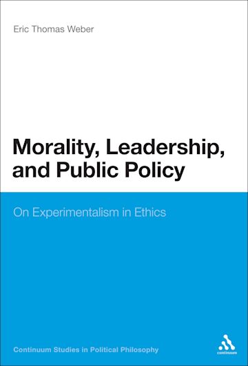 Morality, Leadership, and Public Policy cover