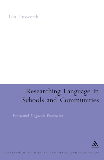 Researching Language in Schools and Communities cover