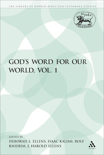 God's Word for Our World, Vol. 1 cover