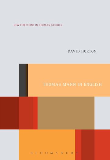 Thomas Mann in English cover