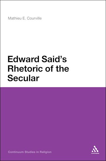 Edward Said's Rhetoric of the Secular cover