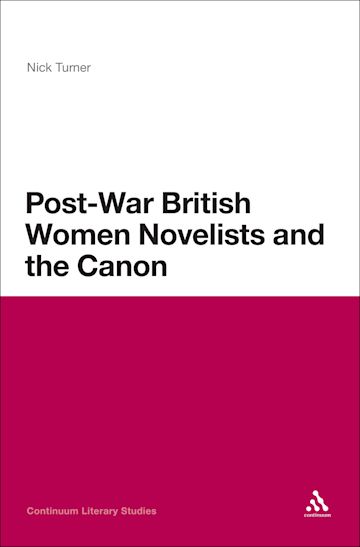 Post-War British Women Novelists and the Canon cover