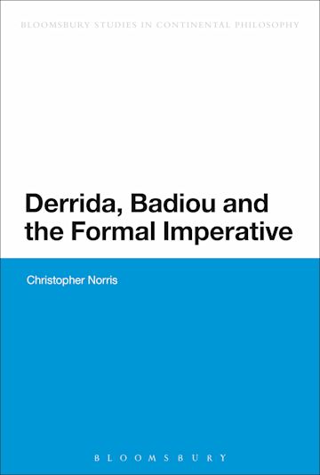 Derrida, Badiou and the Formal Imperative cover