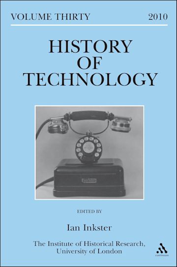 History of Technology Volume 30 cover