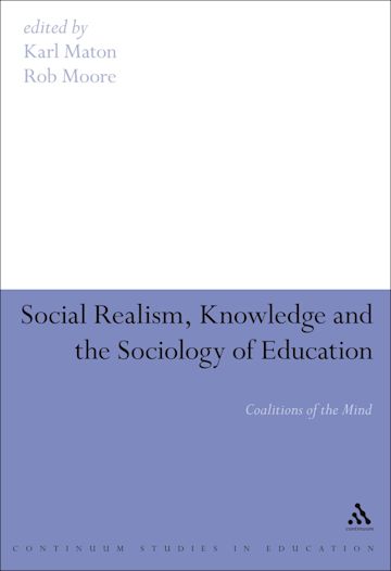 Social Realism, Knowledge and the Sociology of Education cover