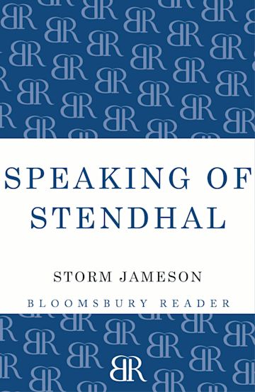 Speaking of Stendhal cover