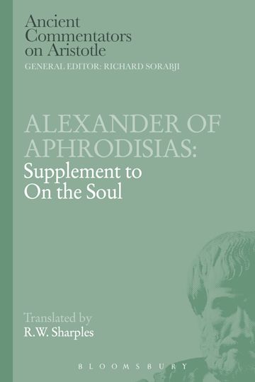 Alexander of Aphrodisias: Supplement to On the Soul cover