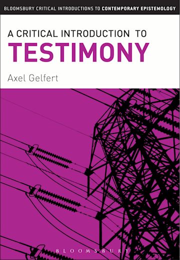 A Critical Introduction to Testimony cover