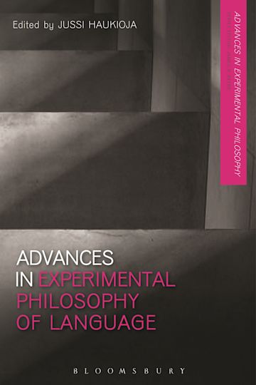 Advances in Experimental Philosophy of Language cover