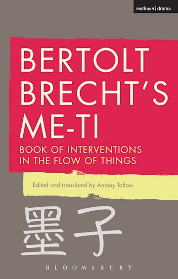Bertolt Brecht's Me-ti cover
