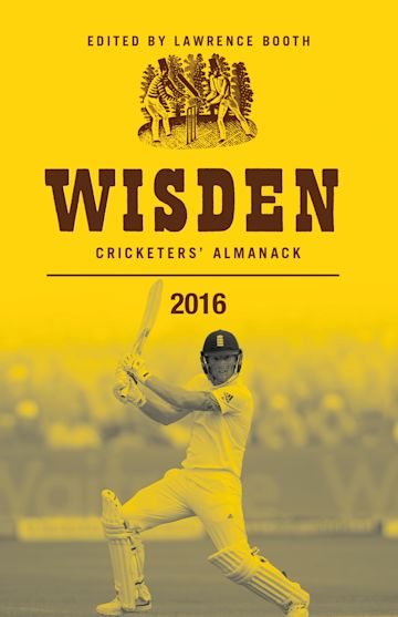 Wisden Cricketers’ Almanack 2016 cover