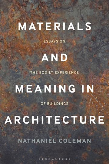 Materials and Meaning in Architecture cover