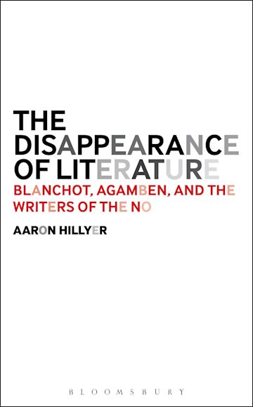 The Disappearance of Literature cover