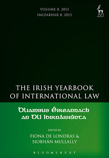 The Irish Yearbook of International Law, Volume 8, 2013 cover