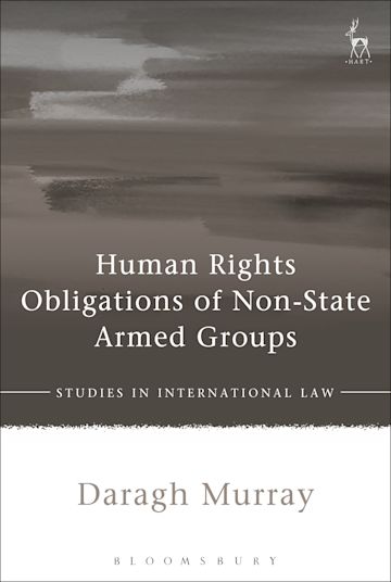 Human Rights Obligations of Non-State Armed Groups cover