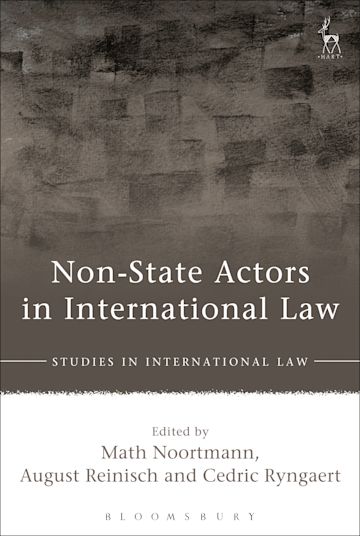 Non-State Actors in International Law cover