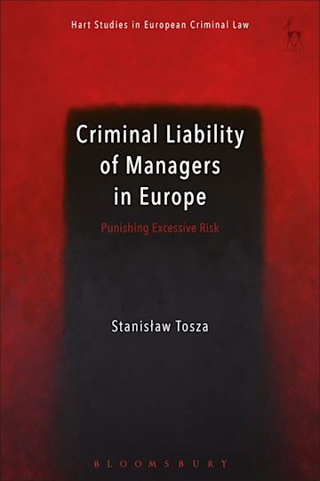 Criminal Liability of Managers in Europe cover