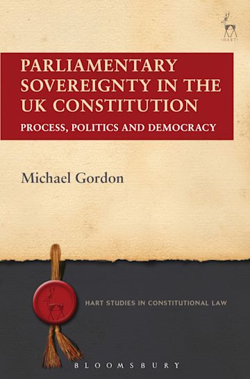 Parliamentary Sovereignty in the UK Constitution cover