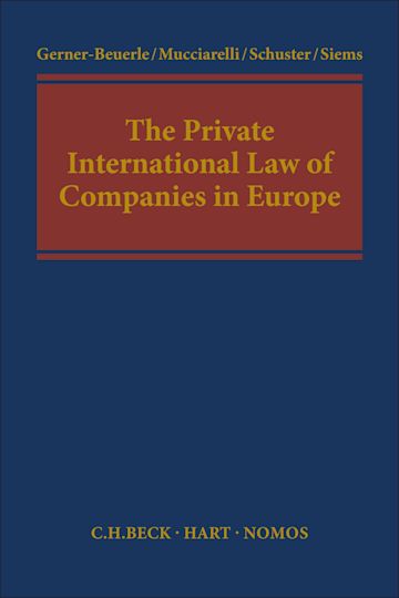 The Private International Law of Companies in Europe cover