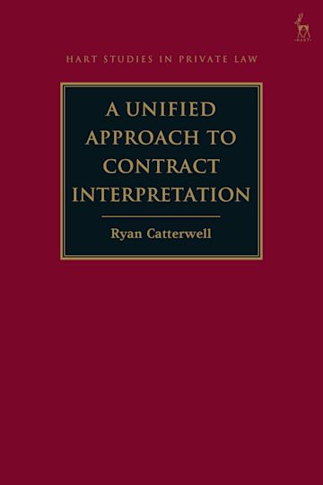 A Unified Approach to Contract Interpretation cover