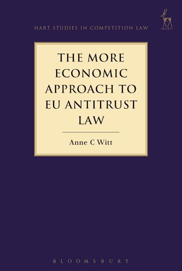 The More Economic Approach to EU Antitrust Law cover