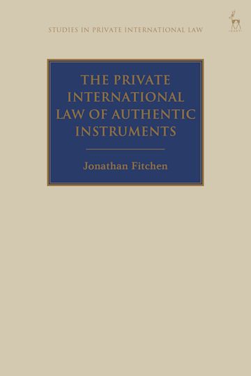 The Private International Law of Authentic Instruments cover
